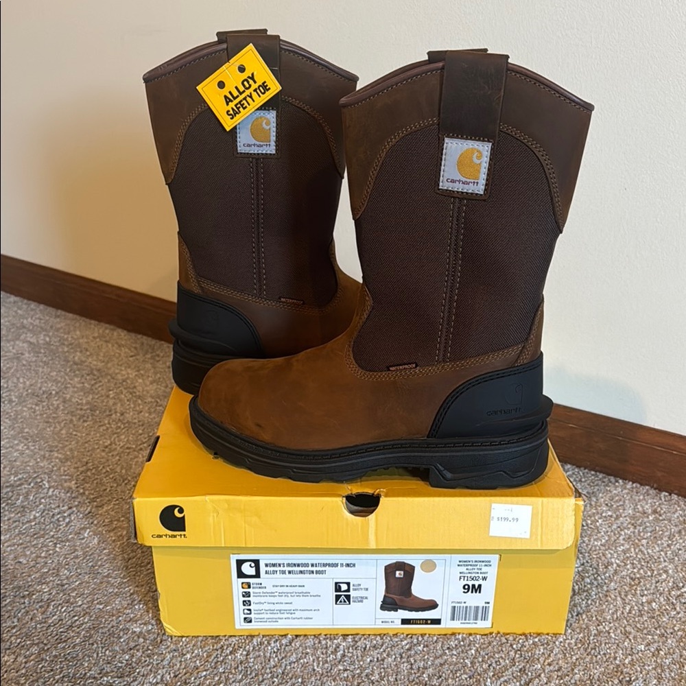 Carhartt Tan and Brown Work Boots - Picture 2 of 16